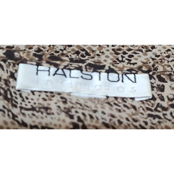 Halston Intimates Lingerie Night Gown  Size Large Reptile print Polyester USA Vi - Picture 4 of 6